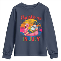 Funny Hawaiian Christmas Youth Sweatshirt Santa Beach Tropical Xmas - Wonder Print Shop