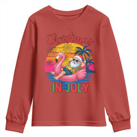 Funny Hawaiian Christmas Youth Sweatshirt Santa Beach Tropical Xmas - Wonder Print Shop