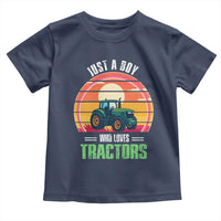 Funny Farmer Toddler T Shirt Just A Boy Who Loves Tractors - Wonder Print Shop