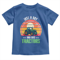 Funny Farmer Toddler T Shirt Just A Boy Who Loves Tractors - Wonder Print Shop