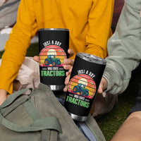 Funny Farmer Tumbler Cup Just A Boy Who Loves Tractors