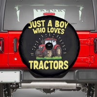 Funny Farming Tractor Spare Tire Cover Just A Boy Who Loves Tractors - Wonder Print Shop