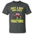 Funny Farming Tractor T Shirt Just A Boy Who Loves Tractors - Wonder Print Shop