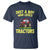 Funny Farming Tractor T Shirt Just A Boy Who Loves Tractors - Wonder Print Shop