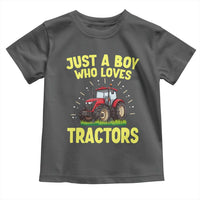 Funny Farming Tractor Toddler T Shirt Just A Boy Who Loves Tractors - Wonder Print Shop