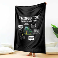 Funny Farmers Throw Blanket Things I Do In My Spare Time - Wonder Print Shop