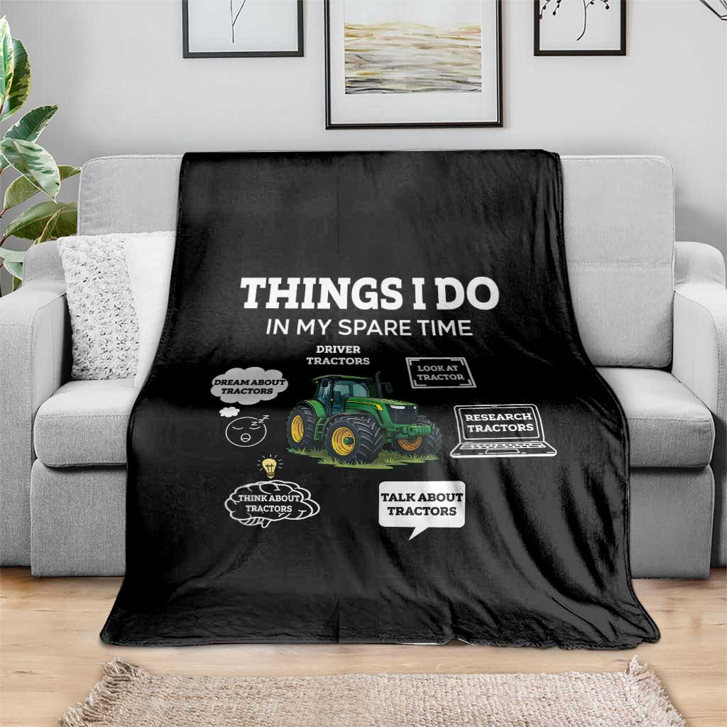 Funny Farmers Throw Blanket Things I Do In My Spare Time - Wonder Print Shop