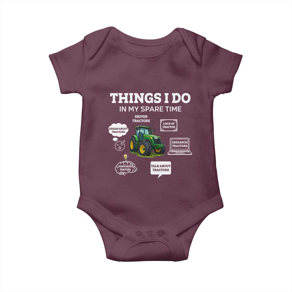 Funny Farmers Baby Onesie Things I Do In My Spare Time - Wonder Print Shop