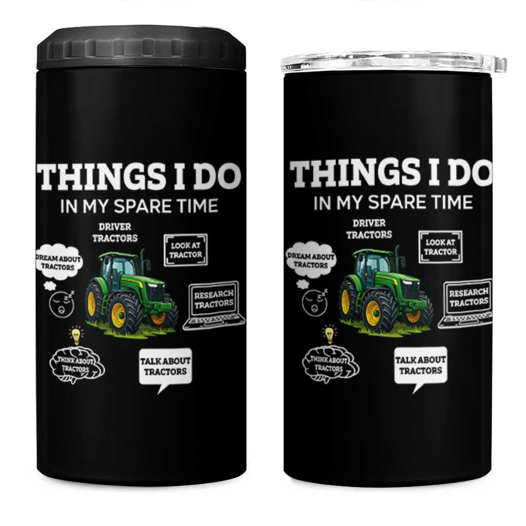 Funny Farmers 4 in 1 Can Cooler Tumbler Things I Do In My Spare Time - Wonder Print Shop