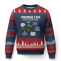 Funny Farmers Ugly Christmas Sweater Things I Do In My Spare Time - Wonder Print Shop