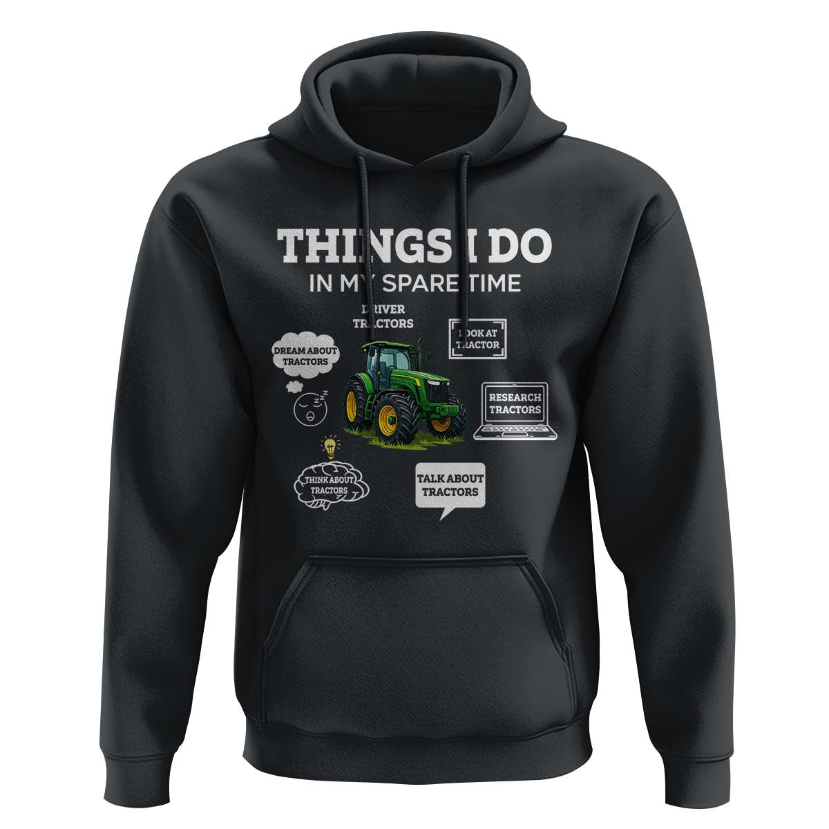 Funny Farmers Hoodie Things I Do In My Spare Time - Wonder Print Shop
