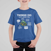 Funny Farmers T Shirt For Kid Things I Do In My Spare Time - Wonder Print Shop