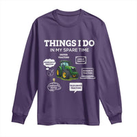 Funny Farmers Long Sleeve Shirt Things I Do In My Spare Time - Wonder Print Shop