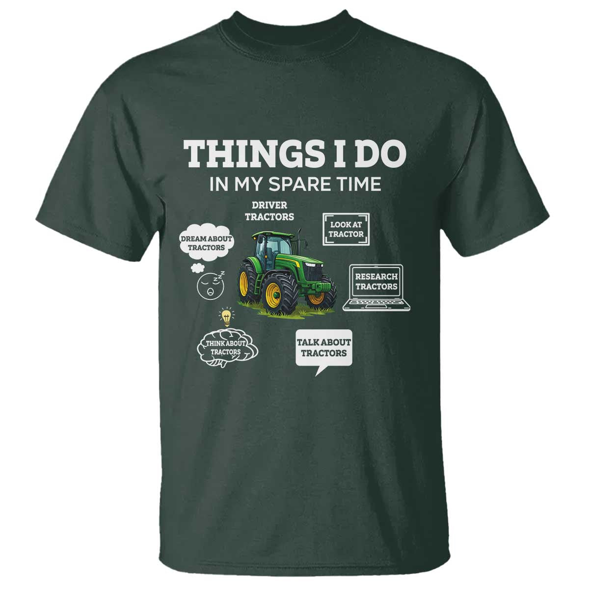 Funny Farmers T Shirt Things I Do In My Spare Time - Wonder Print Shop