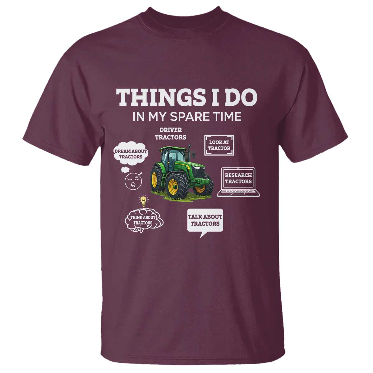 Funny Farmers T Shirt Things I Do In My Spare Time - Wonder Print Shop