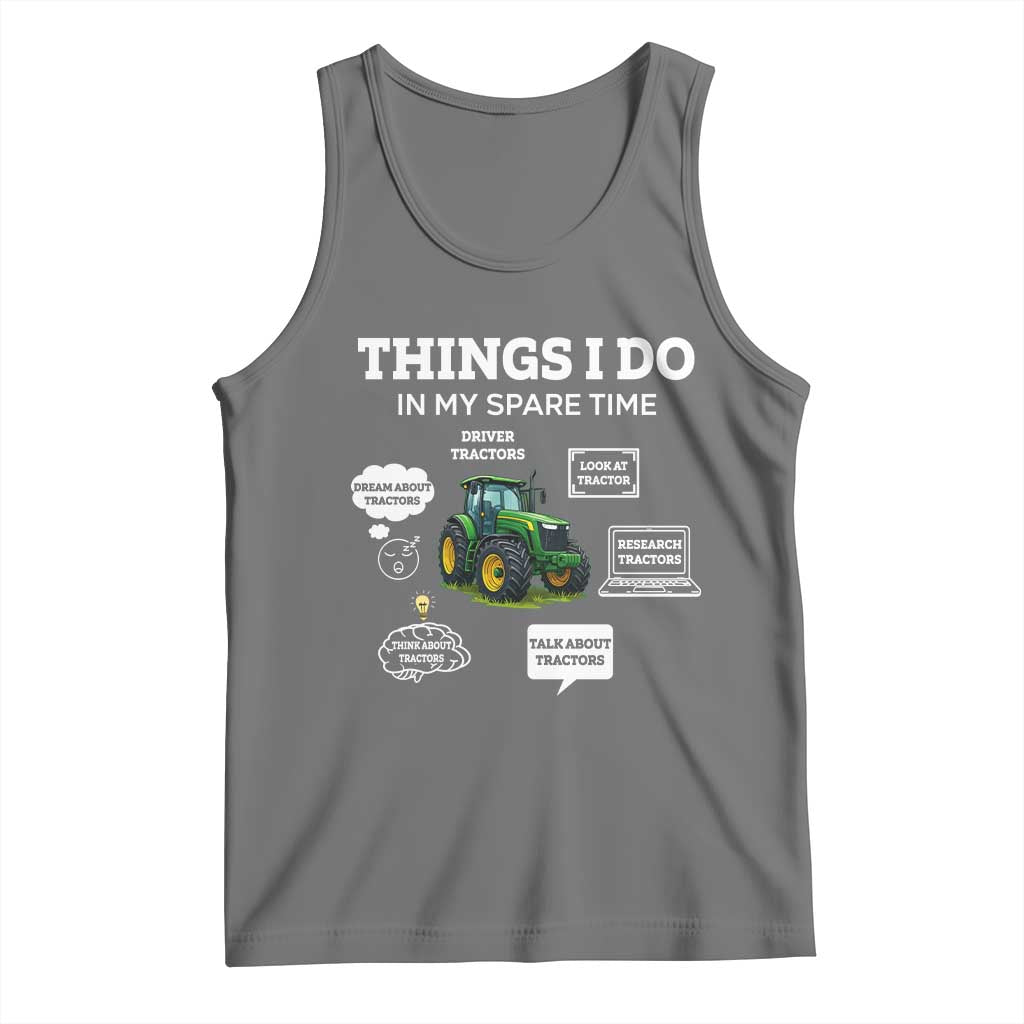 Funny Farmers Tank Top Things I Do In My Spare Time - Wonder Print Shop