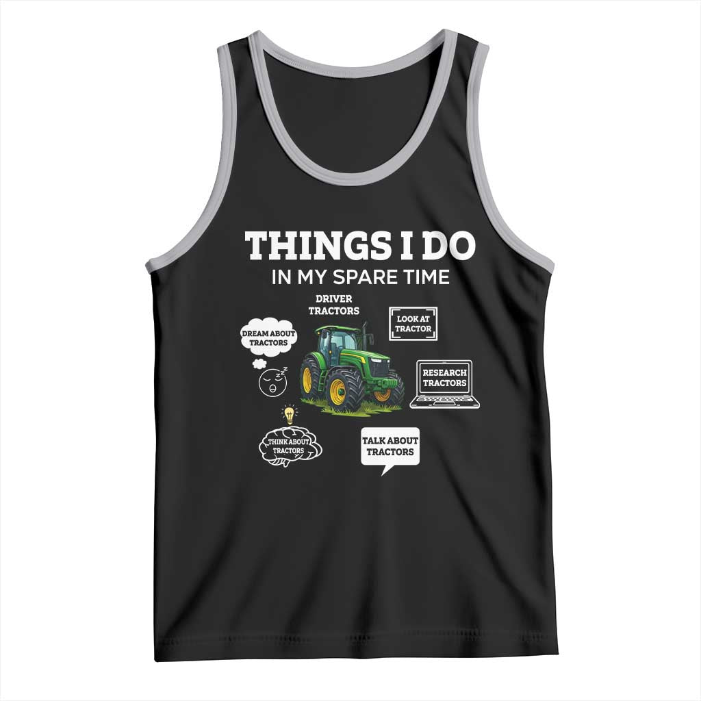 Funny Farmers Tank Top Things I Do In My Spare Time - Wonder Print Shop