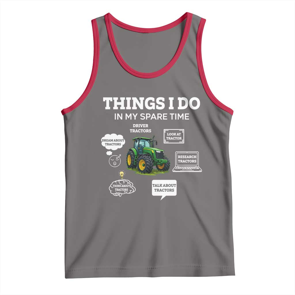 Funny Farmers Tank Top Things I Do In My Spare Time - Wonder Print Shop
