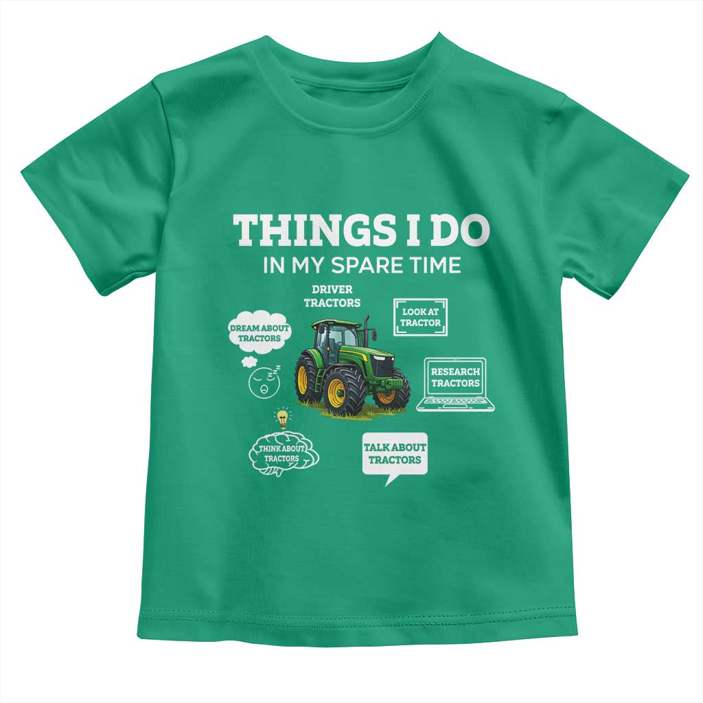 Funny Farmers Toddler T Shirt Things I Do In My Spare Time - Wonder Print Shop