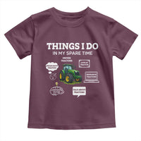 Funny Farmers Toddler T Shirt Things I Do In My Spare Time - Wonder Print Shop