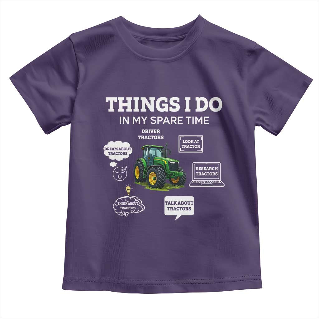 Funny Farmers Toddler T Shirt Things I Do In My Spare Time - Wonder Print Shop