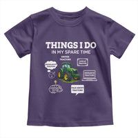 Funny Farmers Toddler T Shirt Things I Do In My Spare Time - Wonder Print Shop