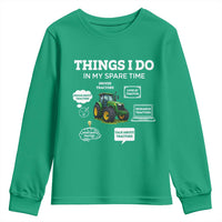 Funny Farmers Youth Sweatshirt Things I Do In My Spare Time - Wonder Print Shop