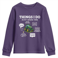 Funny Farmers Youth Sweatshirt Things I Do In My Spare Time - Wonder Print Shop