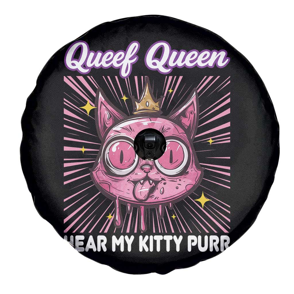 Queef Queen Cat Meme Spare Tire Cover Funny Inappropriate Adult Humor - Wonder Print Shop