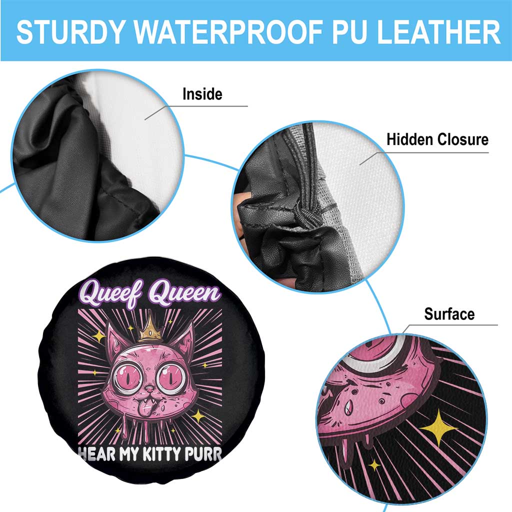 Queef Queen Cat Meme Spare Tire Cover Funny Inappropriate Adult Humor - Wonder Print Shop