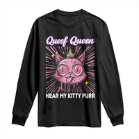 Queef Queen Cat Meme Long Sleeve Shirt Funny Inappropriate Adult Humor - Wonder Print Shop