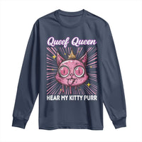 Queef Queen Cat Meme Long Sleeve Shirt Funny Inappropriate Adult Humor - Wonder Print Shop