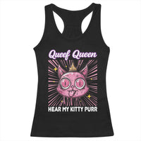 Queef Queen Cat Meme Racerback Tank Top Funny Inappropriate Adult Humor - Wonder Print Shop