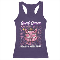 Queef Queen Cat Meme Racerback Tank Top Funny Inappropriate Adult Humor - Wonder Print Shop