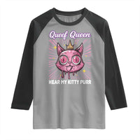 Queef Queen Cat Meme Raglan Shirt Funny Inappropriate Adult Humor - Wonder Print Shop