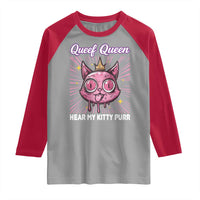 Queef Queen Cat Meme Raglan Shirt Funny Inappropriate Adult Humor - Wonder Print Shop