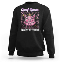 Queef Queen Cat Meme Sweatshirt Funny Inappropriate Adult Humor - Wonder Print Shop