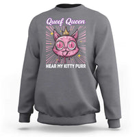 Queef Queen Cat Meme Sweatshirt Funny Inappropriate Adult Humor - Wonder Print Shop