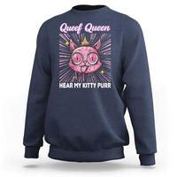 Queef Queen Cat Meme Sweatshirt Funny Inappropriate Adult Humor - Wonder Print Shop