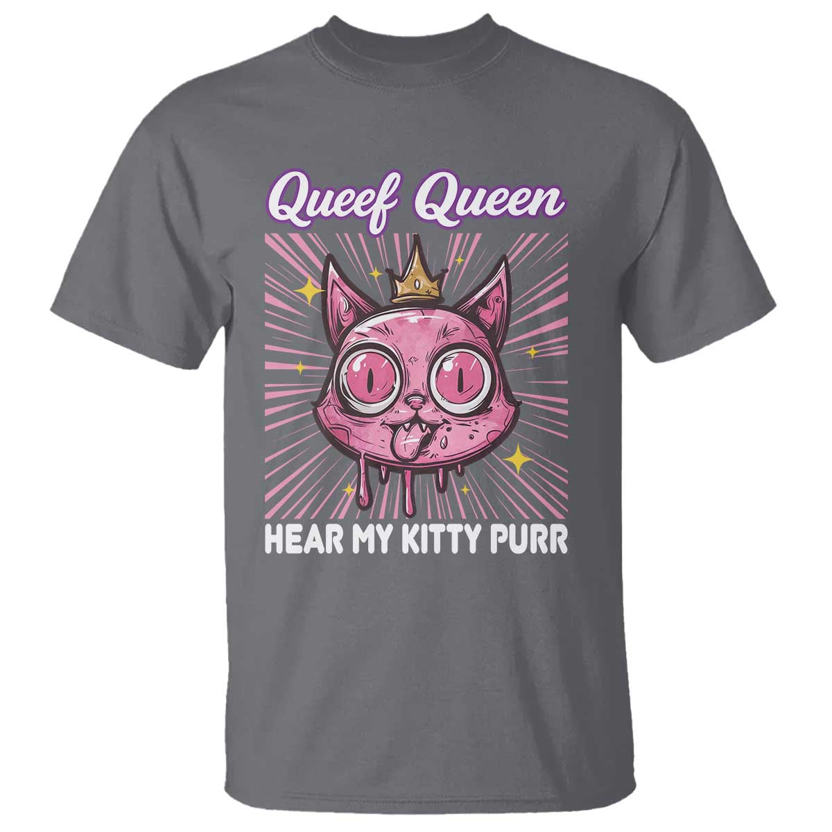 Queef Queen Cat Meme T Shirt Funny Inappropriate Adult Humor - Wonder Print Shop