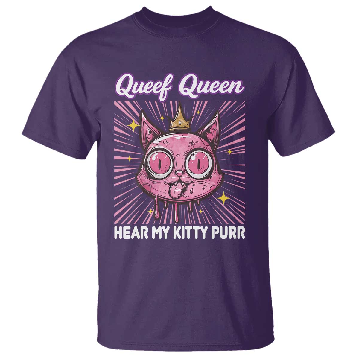 Queef Queen Cat Meme T Shirt Funny Inappropriate Adult Humor - Wonder Print Shop