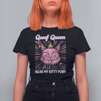Queef Queen Cat Meme T Shirt For Women Funny Inappropriate Adult Humor - Wonder Print Shop
