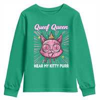 Queef Queen Cat Meme Youth Sweatshirt Funny Inappropriate Adult Humor - Wonder Print Shop