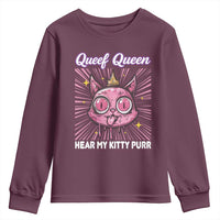 Queef Queen Cat Meme Youth Sweatshirt Funny Inappropriate Adult Humor - Wonder Print Shop