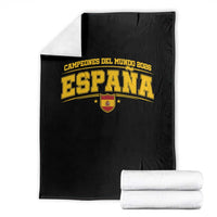Spain Champions 2026 Throw Blanket Espana Soccer Football Fan Spanish Flag