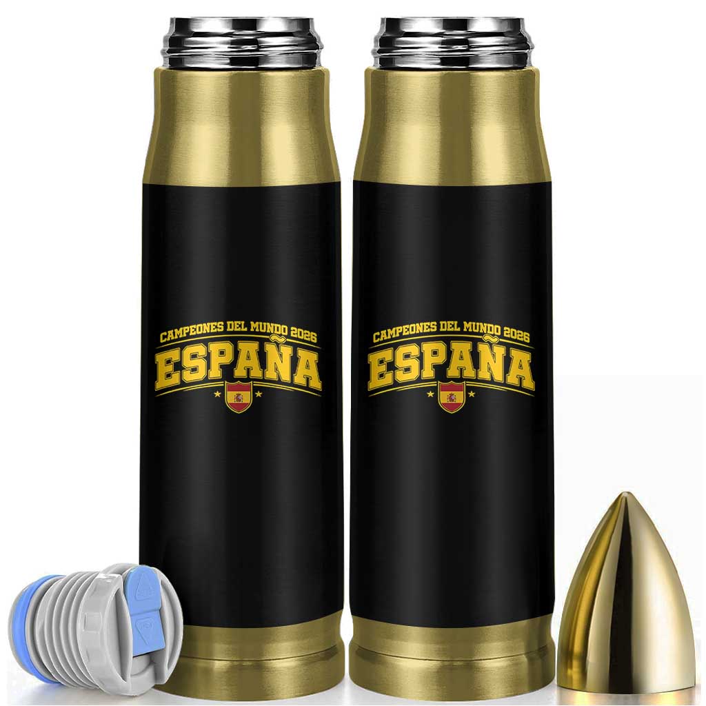 Spain Champions 2026 Bullet Tumbler Espana Soccer Football Fan Spanish Flag