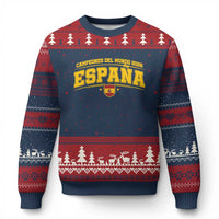 Spain Champions 2026 Ugly Christmas Sweater Espana Soccer Football Fan Spanish Flag