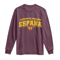 Spain Champions 2026 Long Sleeve Shirt Espana Soccer Football Fan Spanish Flag