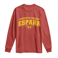 Spain Champions 2026 Long Sleeve Shirt Espana Soccer Football Fan Spanish Flag