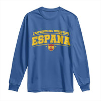 Spain Champions 2026 Long Sleeve Shirt Espana Soccer Football Fan Spanish Flag